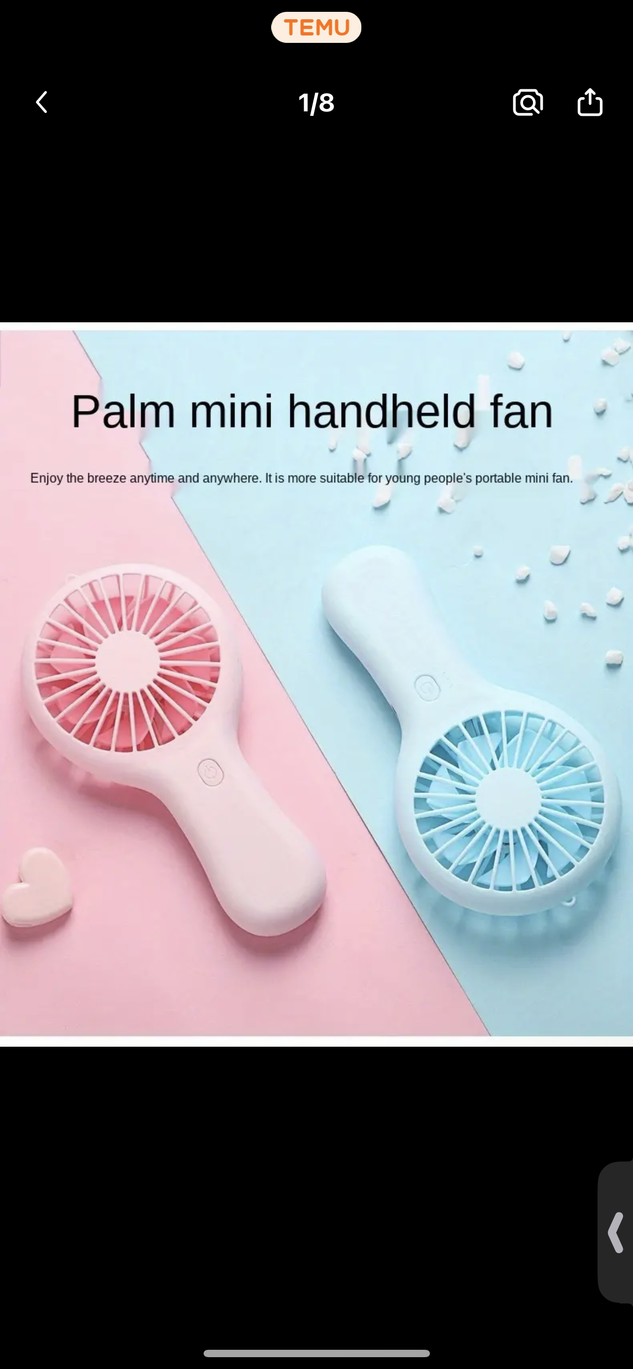 Rechargeable Handheld Fan - Portable Mini Fan